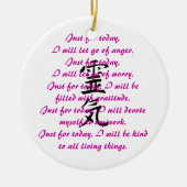 Reiki Kanji en Preepts Keramisch Ornament (Voorkant)