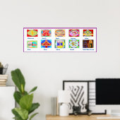 REIKI Karuna Healing Master's Symbolen Poster (Thuiskantoor)