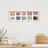 REIKI Karuna Healing Master's Symbolen Poster (Keuken)