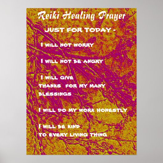 REIKI Karuna Healing Master's Symbolen Poster (Voorkant)