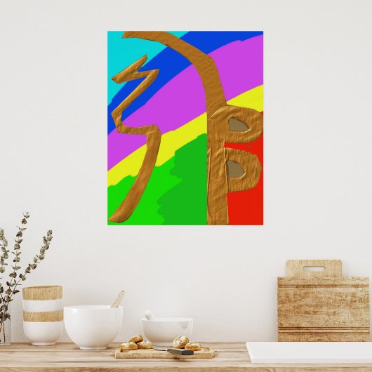 REIKI Karuna Healing Master's Symbolen Poster (Keuken)