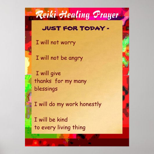 REIKI Karuna Healing Master's Symbolen Poster (Voorkant)