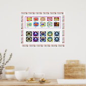 REIKI Karuna Healing Master's Symbolen Poster (Keuken)