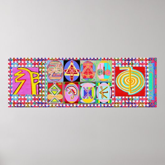 REIKI Karuna Healing Master's Symbolen Poster (Voorkant)