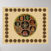 REIKI Karuna Healing Master's Symbolen Poster (Voorkant)