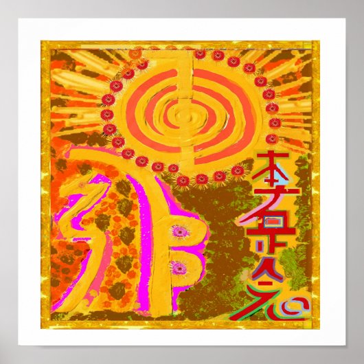 REIKI Karuna Healing Master's Symbolen Poster (Voorkant)