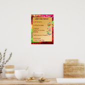 REIKI Karuna Healing Master's Symbolen Poster (Keuken)