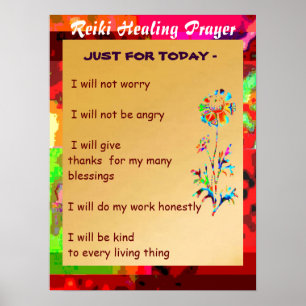 REIKI Karuna Healing Master's Symbolen Poster