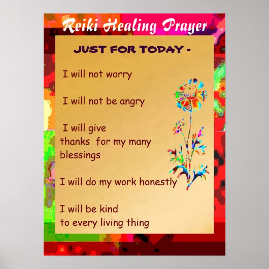 REIKI Karuna Healing Master's Symbolen Poster (Voorkant)