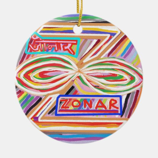 Reiki Karuna Ommantra : ZONAR Keramisch Ornament (Voorkant)