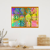 REIKI Karuna: stijlsymbolen Poster (Keuken)