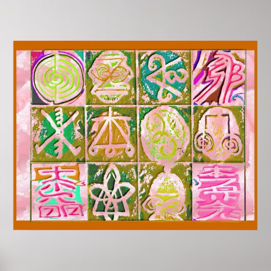 REIKI Karuna:  stijlsymbolen Poster (Voorkant)