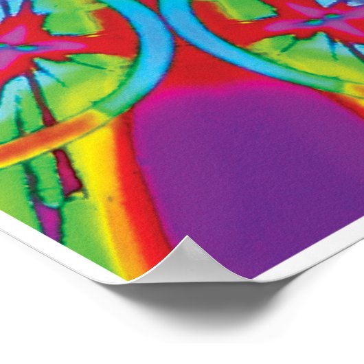 Reiki Kinetic Collage Kaleidoscope Poster (Hoek)
