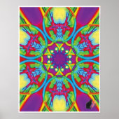 Reiki Kinetic Collage Kaleidoscope Poster (Voorkant)