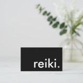 Reiki. (kleur aanpasbaar) visitekaartje (Staand voorkant)