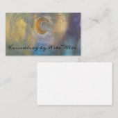 Reiki Lightwerker Moon Star Mystic Visitekaartjes (Voorkant / Achterkant)