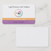 Reiki Logo Regenboog Halve Maan & Planeten Visitekaartje (Voorkant / Achterkant)