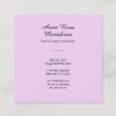 *~* Reiki Lotus Moon Energy Healer Yoga Nirvana Vierkante Visitekaartje (Achterkant)