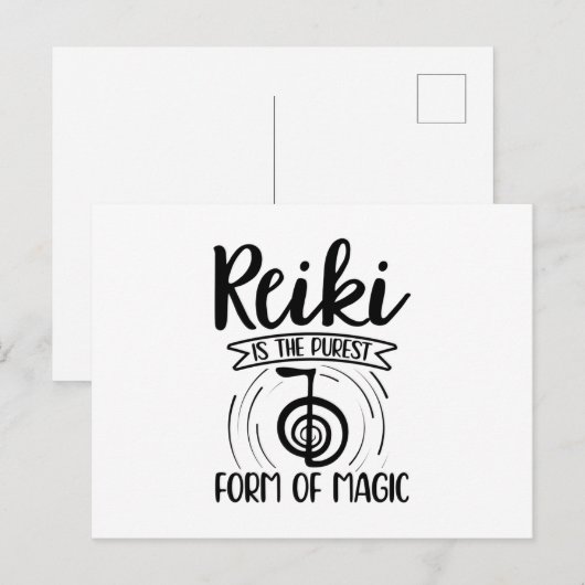 Reiki Magic | Reiki Master Meditation Gift Idee Briefkaart (Voorkant / Achterkant)