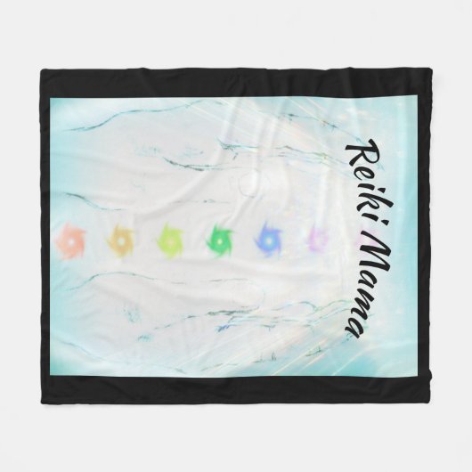 Reiki Mama Fleece Deken (Voorkant (Horizontaal))