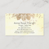 *~* Reiki Mandala Yoga Glitter Spiritueel Visitekaartje (Achterkant)