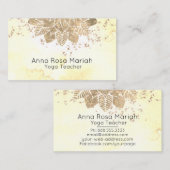 *~* Reiki Mandala Yoga Glitter Spiritueel Visitekaartje (Voorkant / Achterkant)