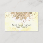 *~* Reiki Mandala Yoga Glitter Spiritueel Visitekaartje (Voorkant)