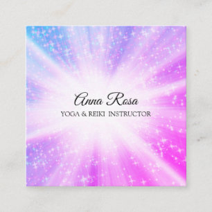 ** Reiki massage energie helende stralen Vierkante Visitekaartje