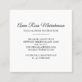 *~* Reiki Massage Energy Healing Sparkle Rays Vierkante Visitekaartje (Achterkant)