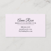 *~* Reiki Massage Healing Sparkle Rays Visitekaartje (Achterkant)