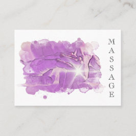 *~*. Reiki Massage Therapist QR Massage Therapy Visitekaartje