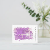 *~*. Reiki Massage Therapist QR Massage Therapy Visitekaartje (Staand voorkant)