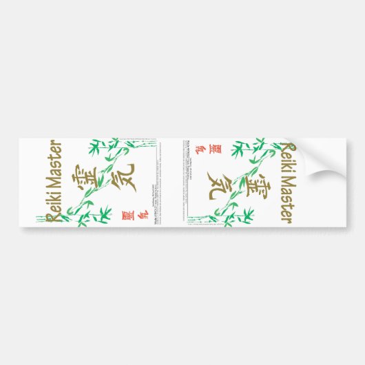 Reiki Master Bumpersticker (Voorkant)