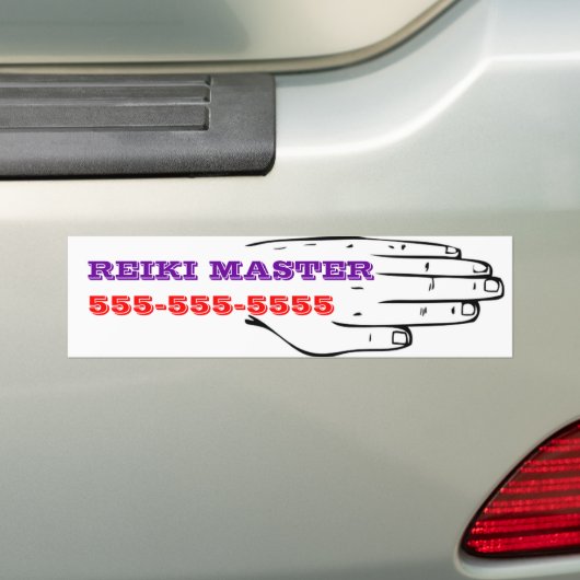 Reiki Master  Bumpersticker (Op auto)