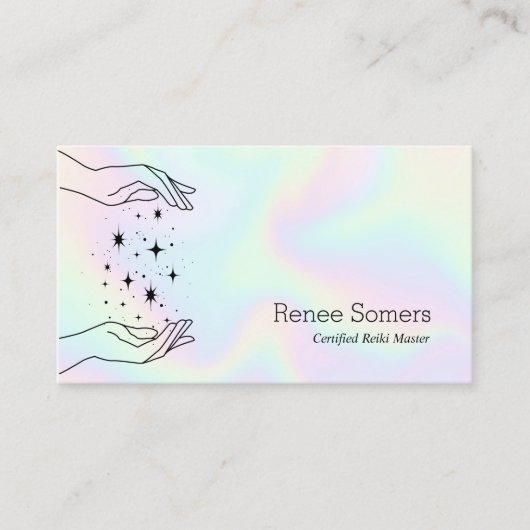 Reiki Master Chakra Energy Healer Visitekaartje (Voorkant)