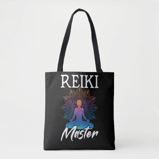 Reiki Master Chakra Energy Yoga Meditation Spiritu Tote Bag (Voorkant)