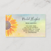 Reiki Master Colorful Sunflower Visitekaartje (Voorkant)
