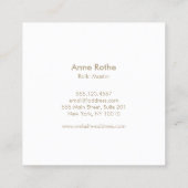 Reiki Master Crystal Healer Vierkante Visitekaartje (Achterkant)