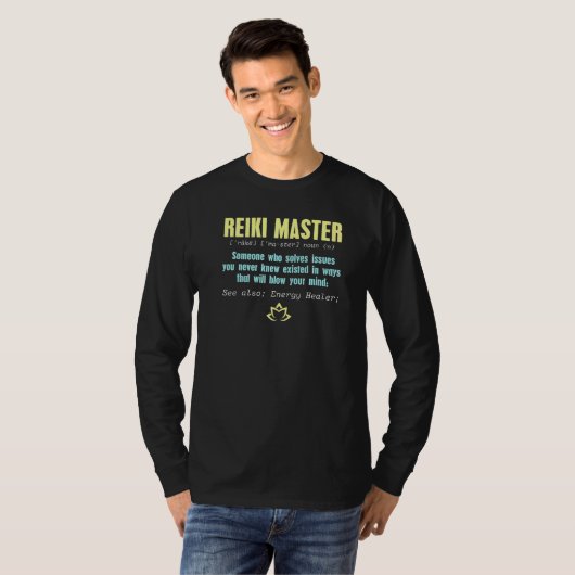 Reiki Master Definition for Energy Worker T-shirt (Voorkant volledig)