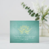 Reiki Master en Yoga Mediation Instructor Quotes Briefkaart (Staand voorkant)