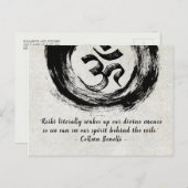 Reiki Master en Yoga Mediation Instructor Quotes Briefkaart (Voorkant / Achterkant)