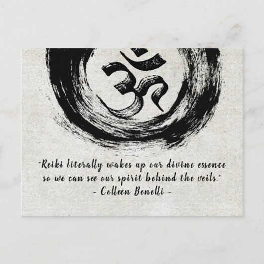 Reiki Master en Yoga Mediation Instructor Quotes Briefkaart (Voorkant)