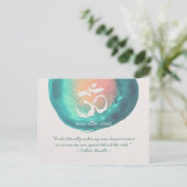 Reiki Master en Yoga Mediation Instructor Quotes Briefkaart (Staand voorkant)