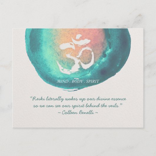 Reiki Master en Yoga Mediation Instructor Quotes Briefkaart (Voorkant)