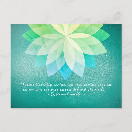 Reiki Master en Yoga Mediation Instructor Quotes Briefkaart (Voorkant)