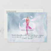 Reiki Master en Yoga Mediation Instructor Quotes Briefkaart (Voorkant / Achterkant)