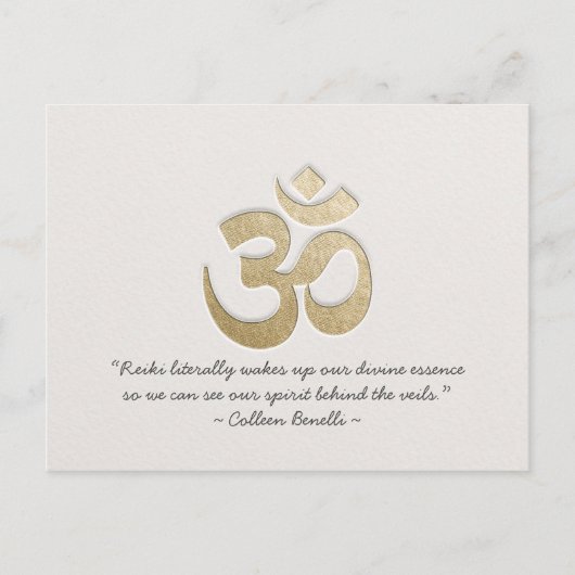 Reiki Master en Yoga Mediation Instructor Quotes Briefkaart (Voorkant)