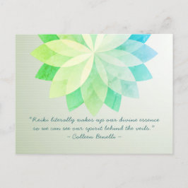 Reiki Master en Yoga Mediation Instructor Quotes Briefkaart