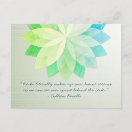 Reiki Master en Yoga Mediation Instructor Quotes Briefkaart