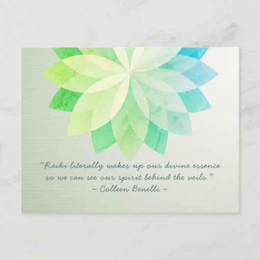 Reiki Master en Yoga Mediation Instructor Quotes Briefkaart (Voorkant)